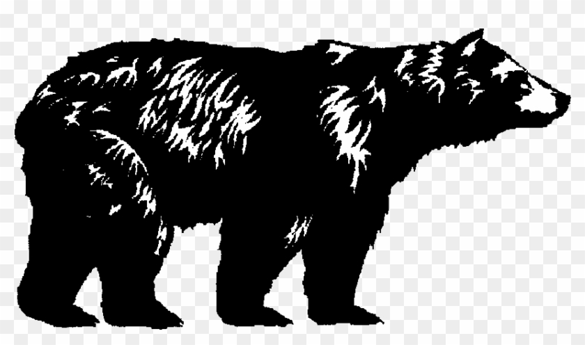 Black And White Bear Png Clipart