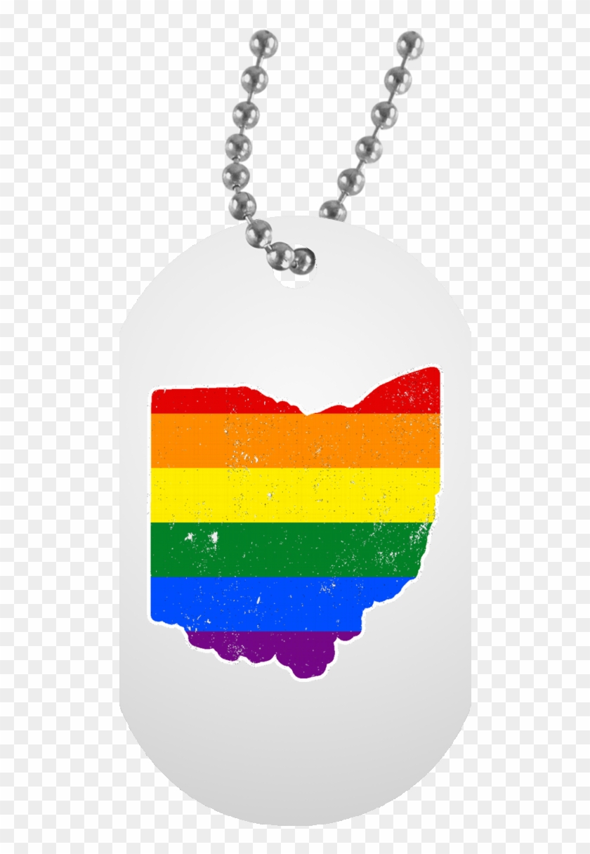 Ohio Rainbow Flag Lgbt Community Pride Lgbt Shirts - My Son Necklace From Mom Clipart