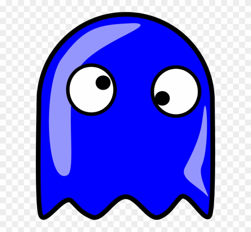 Pacman Yellow Ghost Vector Clip Art - Pacman Ghost Red - Png Download