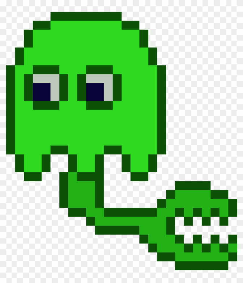 Pac Man Ghost - Angry Face Pixel Art Clipart #662108