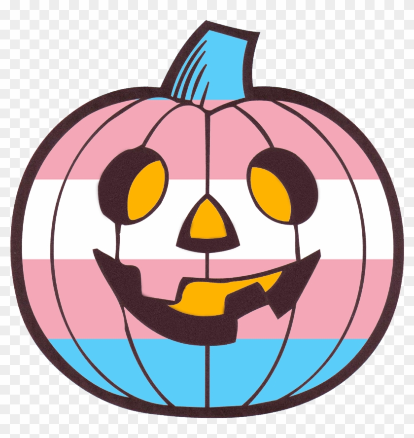 I Usually Have A Trans Pride Flag For My Slack Status - Cute Halloween Pumpkin Coloring Pages Clipart #662209