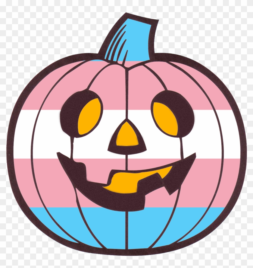 I Usually Have A Trans Pride Flag For My Slack Status - Cute Halloween Pumpkin Coloring Pages Clipart