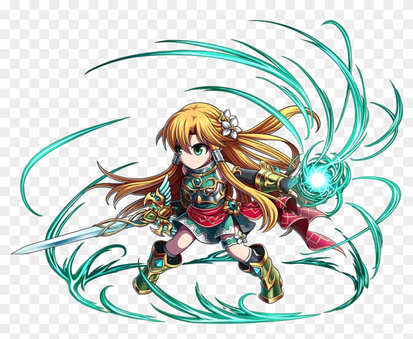 Green Sparkle Libera Brave Frontier, Anime Comics, - Cartoon Clipart