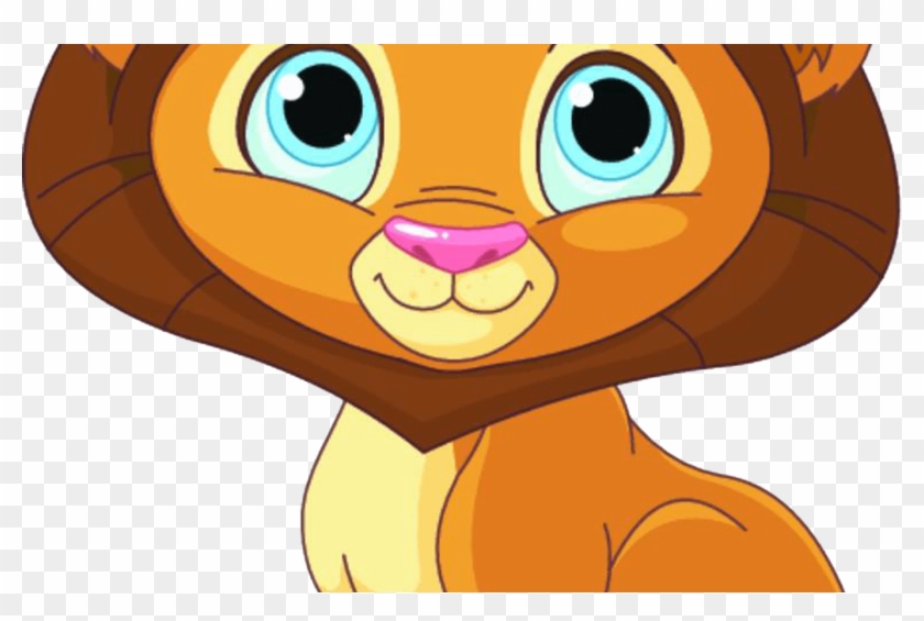 Cartoon Cat Sitting Clipart Image - Gambar Kartun Singa Lucu - Png Download