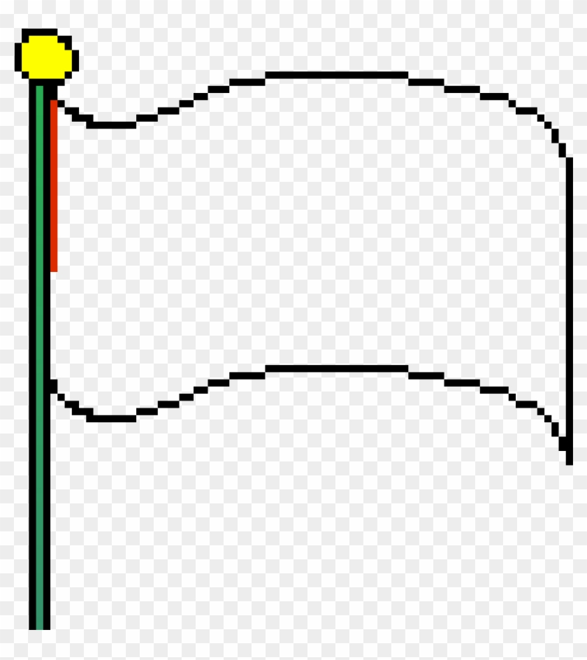 Rainbow Flag - White Flag Pixel Clipart #662833