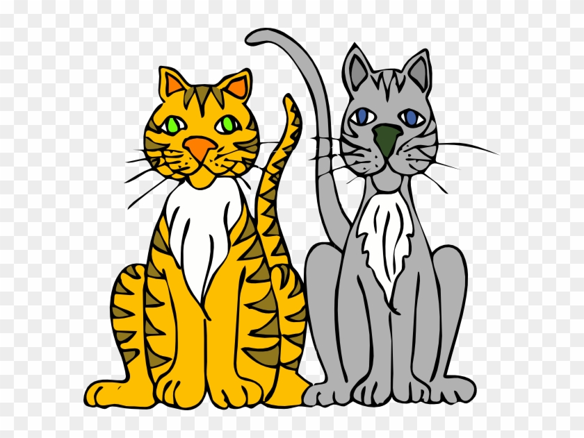 Original Png Clip Art File Two Cartoon Cats Svg Images Transparent Png