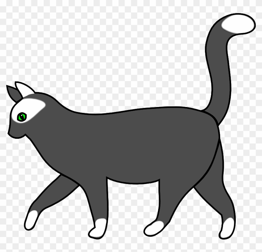 Jpg Free Download Cat Walking Clipart - Cat Walking Clipart Png Transparent Png