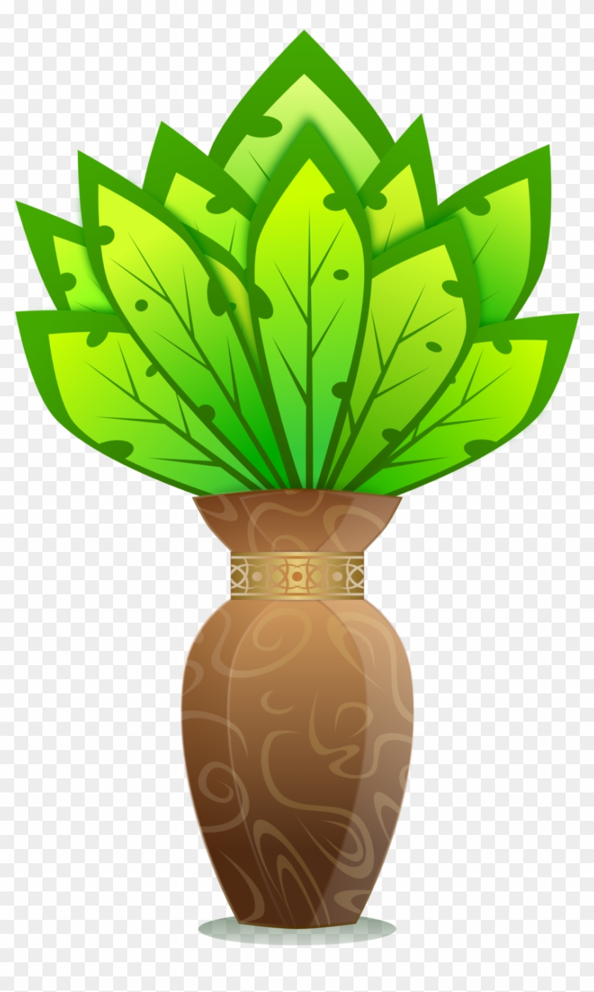 Jpg Free Library A Panda Free Images Flowersinavaseclipart - Plant In A Vase Drawing - Png Download #663476