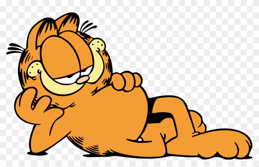 Lasagna Drawing Cat Eats - Garfield Cartoon Clipart