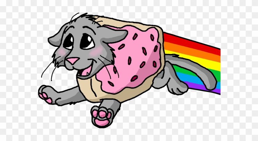 Dog Dog Like Mammal Mammal Cartoon Clip Art Art - Png Meme Nyan Cat Transparent Png