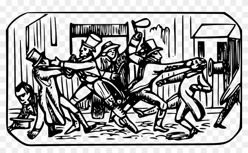 This Free Icons Png Design Of Fight In The Street Clipart #663893