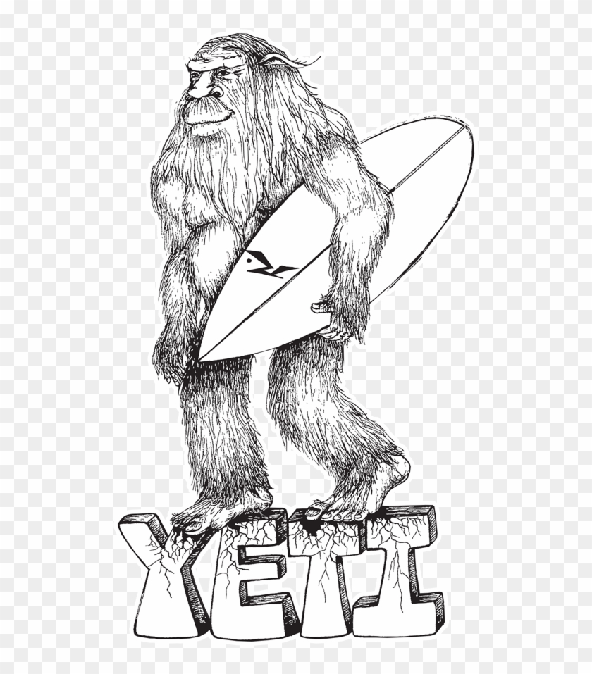 Yeti Rusty Surfboards Logo - Yeti Surfboard Clipart
