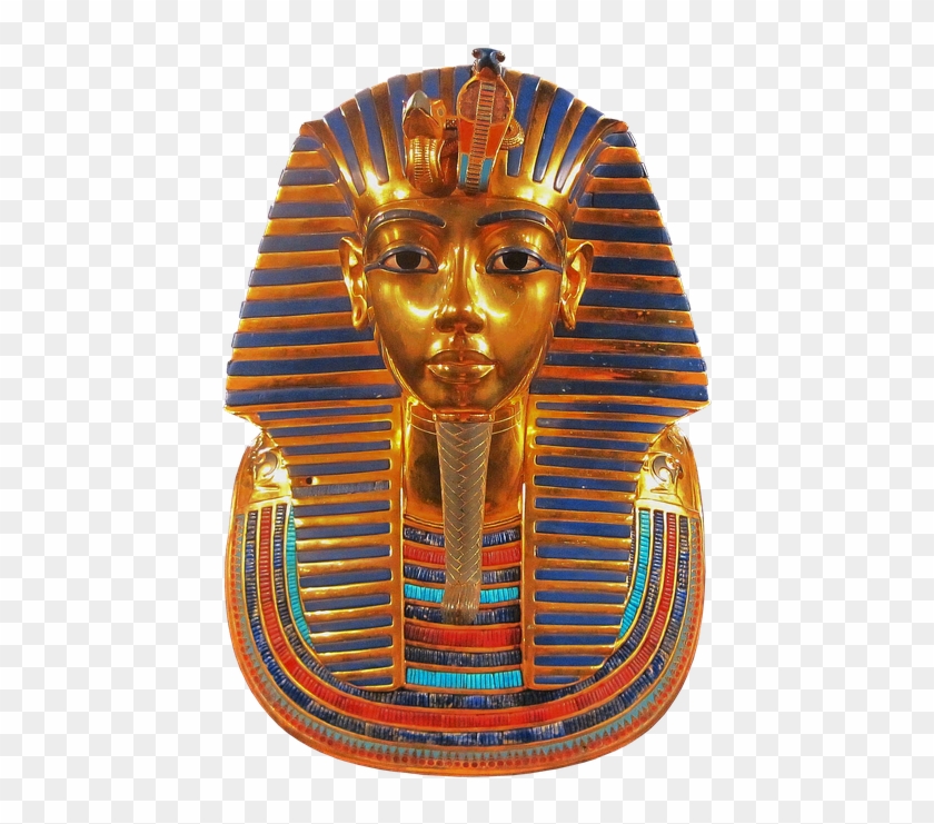 Mask, Replica, King, Tutankhamun, Face, Egyptian, Gold - Gif Tutanchamon Clipart #664401