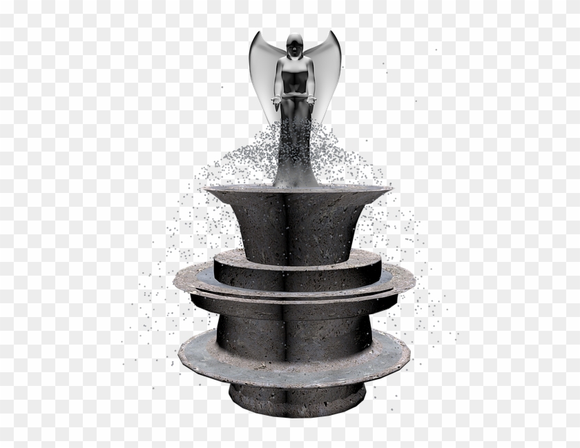 Fountain Png Pic - Transparent Background Angel Water Fountains Clipart #664426