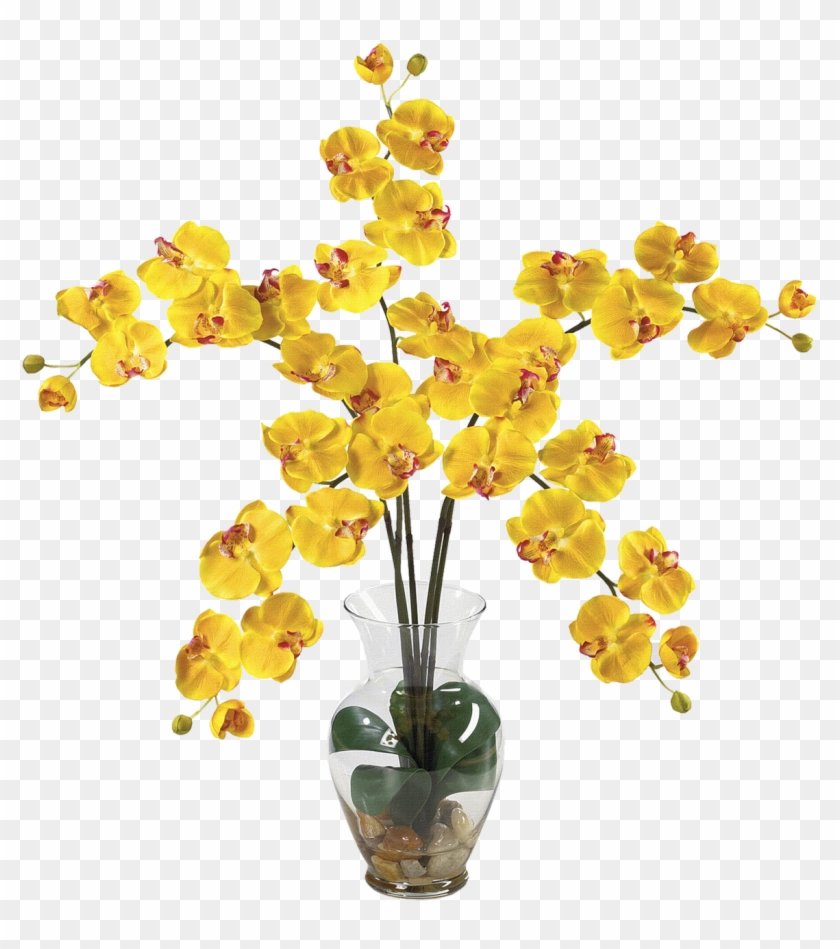 Classical Flower Vase Png Clipart - اوركيد اصفر Png Transparent Png #664447