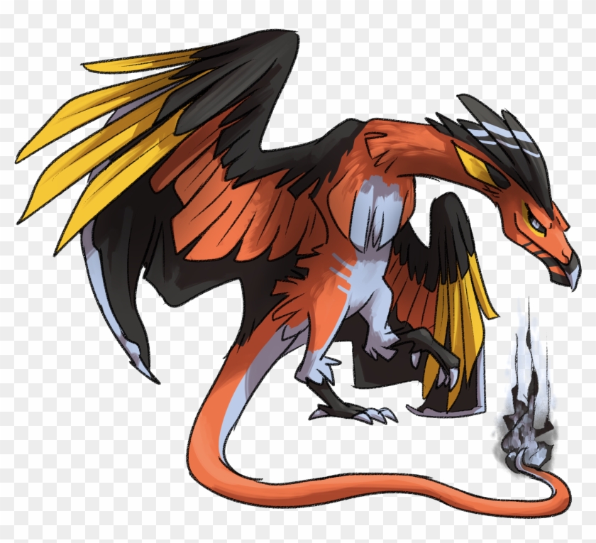Tpp Browna Wild Lv0 Fletchizard Appeared - Phancero Pokemon Clipart