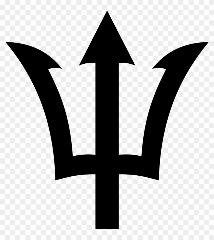 File - Trident Logo - Svg - Greek God Poseidon Symbol Clipart