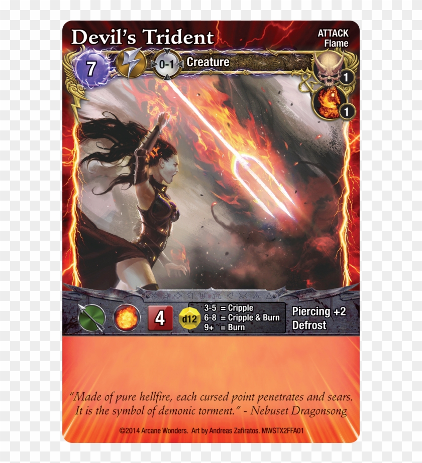 Devil's Trident - Devil's Trident Mage Wars Clipart
