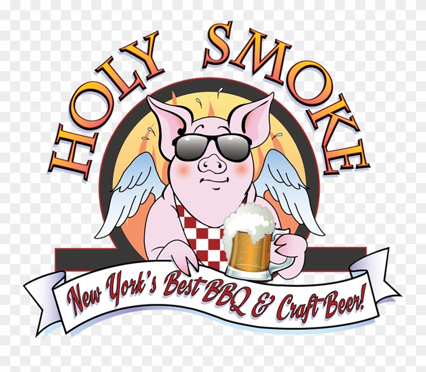 Holy Smokes Bbq Logo Clipart
