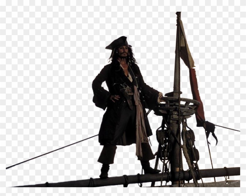 Reklama - Jack Sparrow On Ship Clipart