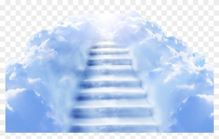 Mq Stairs Stair Heaven Sky Clouds Cloud Blue Sky Air - Transparent Stairway To Heaven Png Clipart