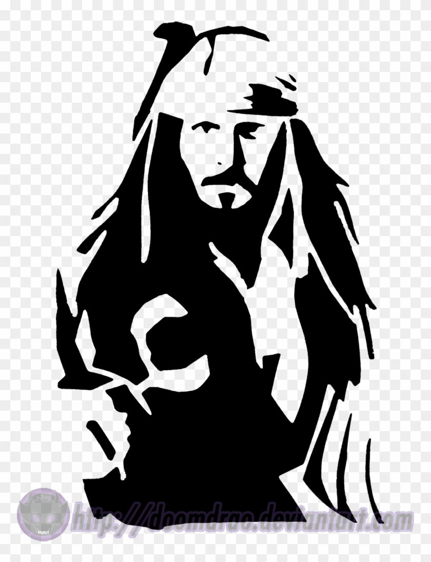 Jack Sparrow Logo - Jack Sparrow Black Png Clipart (#665649) - PikPng