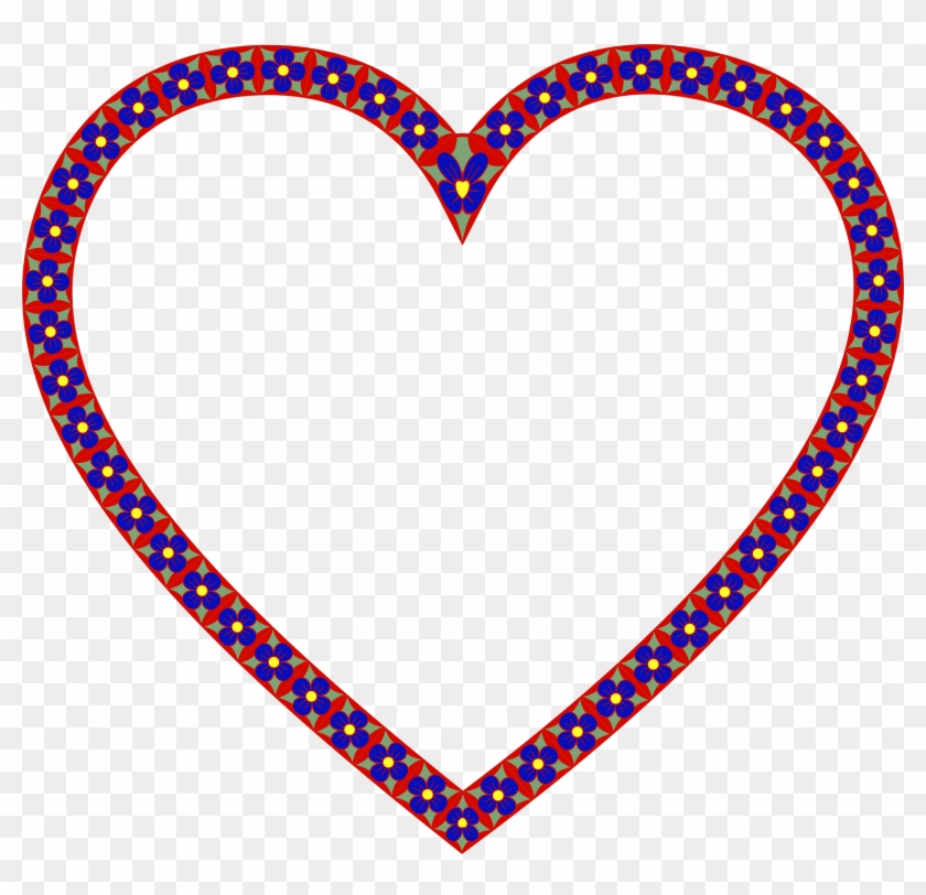 This Free Icons Png Design Of Floral Border Heart 2 Clipart #665765