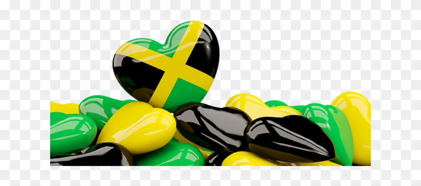 Heart Jamaica Flag Png Clipart #666073