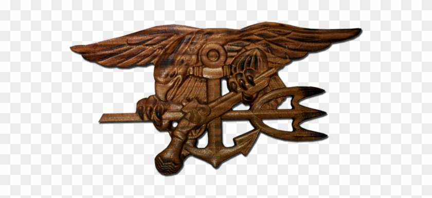 Wood Navy Seal Trident Clipart #666131