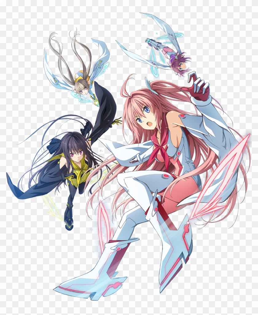 Ao No Kanata No Four Rhythm Personnages Féminin - Ao No Kanata Four Rhythm Render Clipart