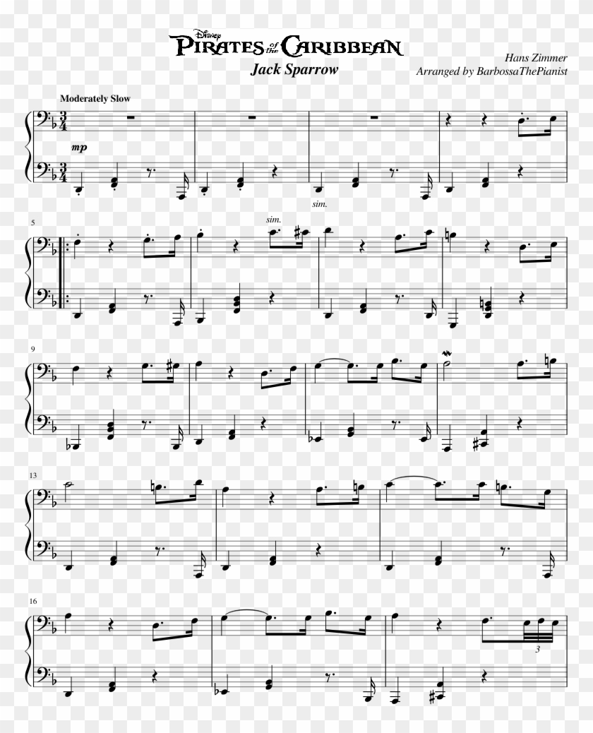 Pirates Of The Caribbean Dead Man's Chest - Pirates Of The Caribbean Piano Clipart