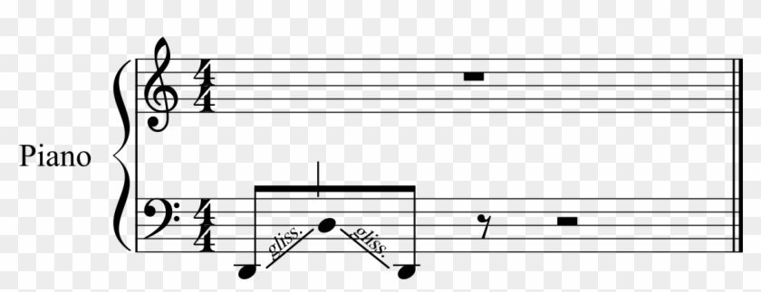 Stemless Note In Beam - Perfect Cadence In C Major Clipart #666351