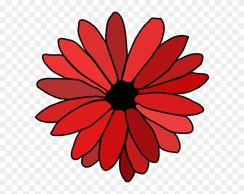 Flower Clip At Clker Com Vector Online - Single Flower Coloring Flower - Png Download