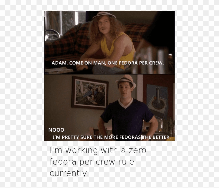Adam Devine - One Fedora Per Crew Meme Clipart