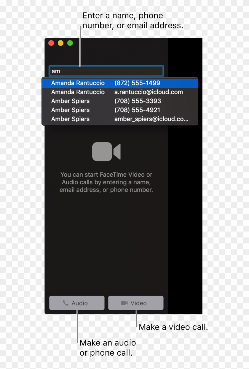 Enter A Name, Phone Number, Or Email Address In The - Do You Delete Facetime History On Macbook Air Clipart
