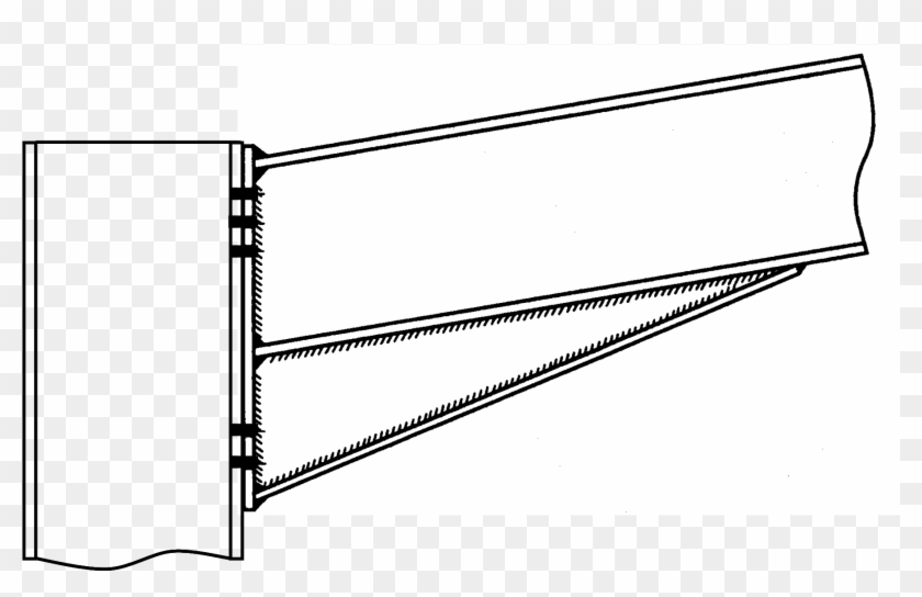 Haunched Beam - Line Art Clipart #666988