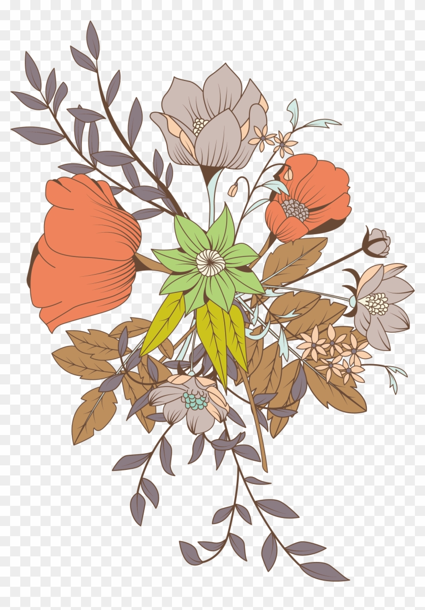 Wedding Invitation Flower Bouquet Drawing , Png Download Clipart