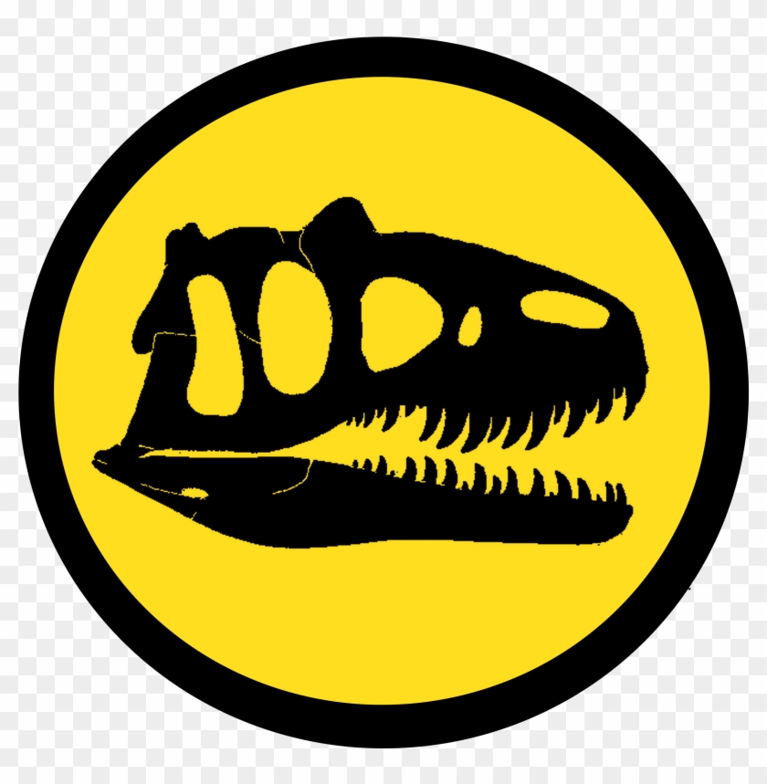 Allosaurus Jurassic Park Logo - Jurassic Park Dino Logos Clipart #668202