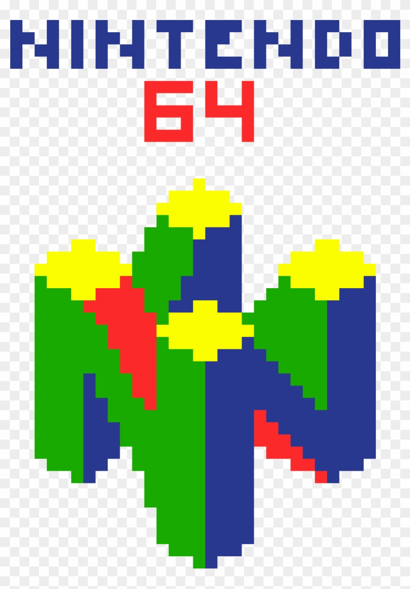 N64 - Video Games Fuse Beads Patterns Clipart