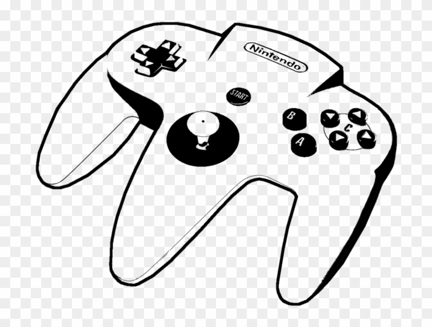 892 X 896 21 - Nintendo 64 Controller Drawing Clipart