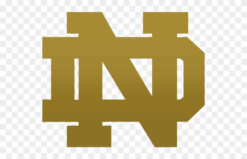 Nd Duke - Gold Notre Dame Logo Clipart