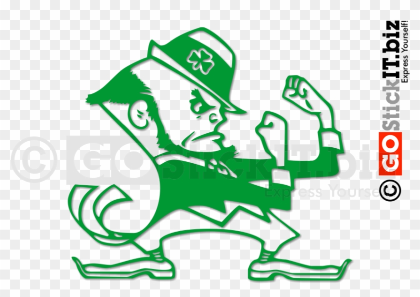 Notre Dame Leprechaun Logo - Grace King Fighting Irish Clipart #669319