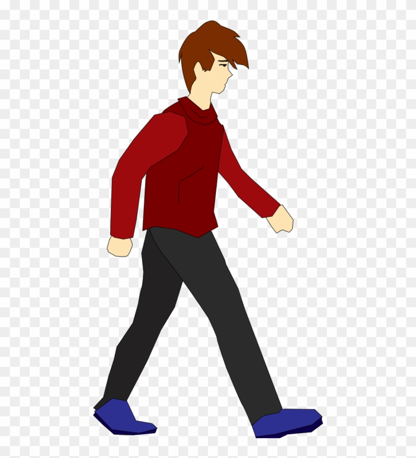 Animation Character Png , Png Download - Character Animation Anime Walking Clipart #670072