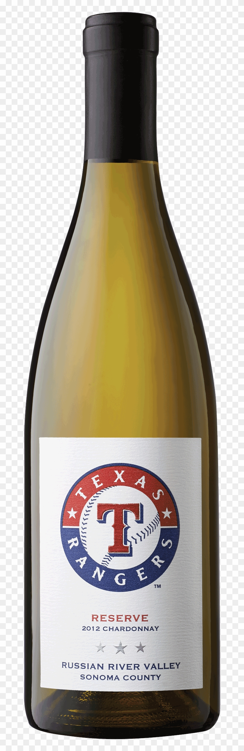 Texas Rangers™ Reserve 2012 Sonoma County Chardonnay - Glass Bottle Clipart