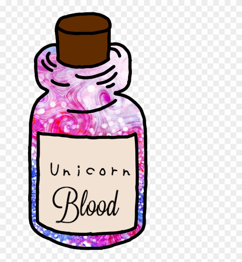 Water Bottle Clipart Png Tumblr - Sticker Tumblr Unicorn Transparent Png
