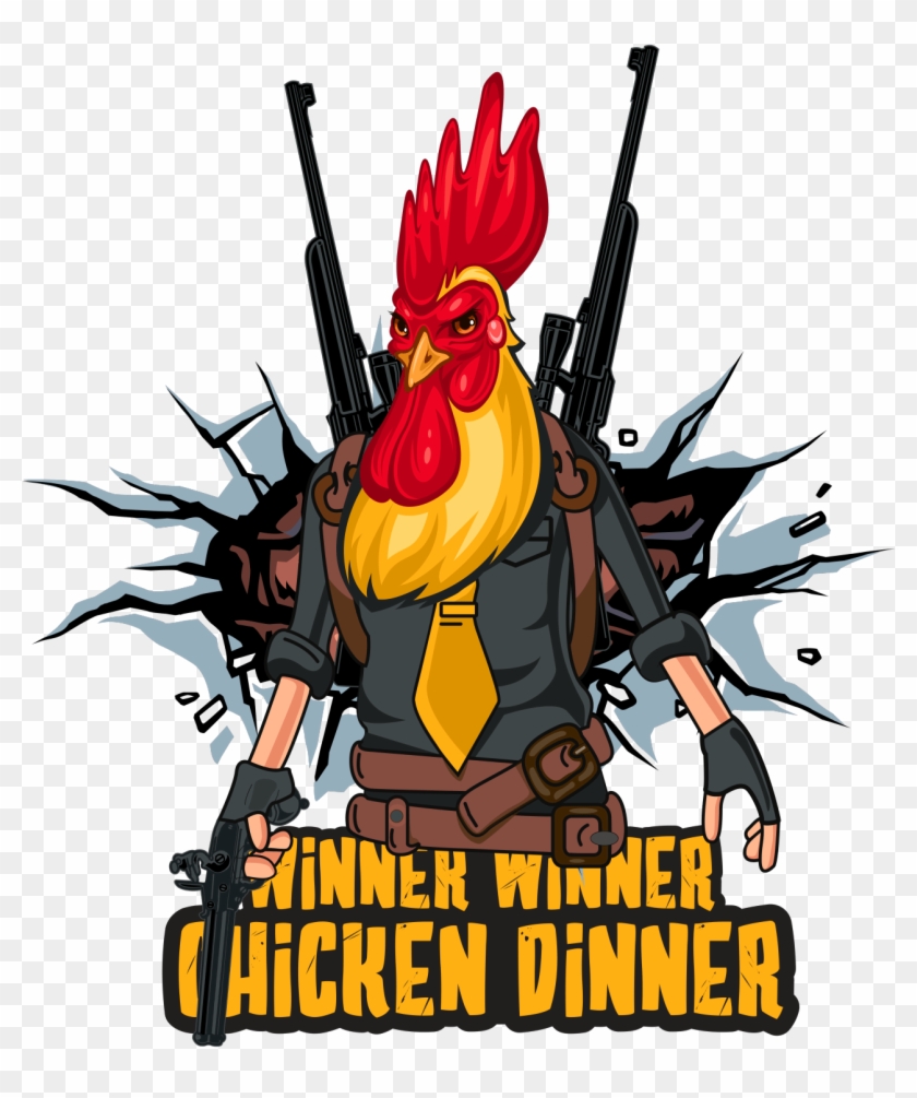Lifeclothingin Pubg Winner Winner Chicken Dinner Accessories - Pubg Chicken Dinner Logo Png Clipart #670685