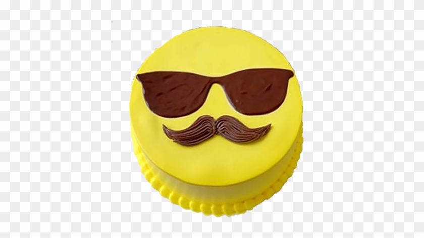 Cool Dad Cake - Beard And Mustache Cake Clipart
