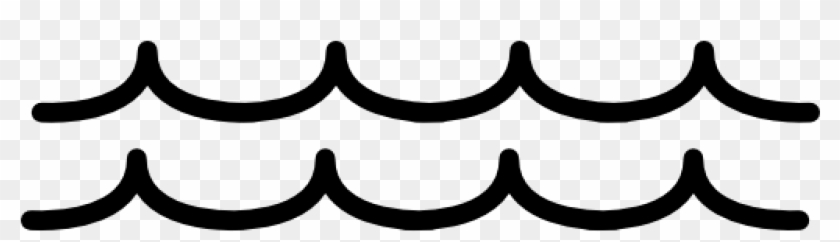 Wave Clipart Lake Wave - Black And White River Clipart - Png Download