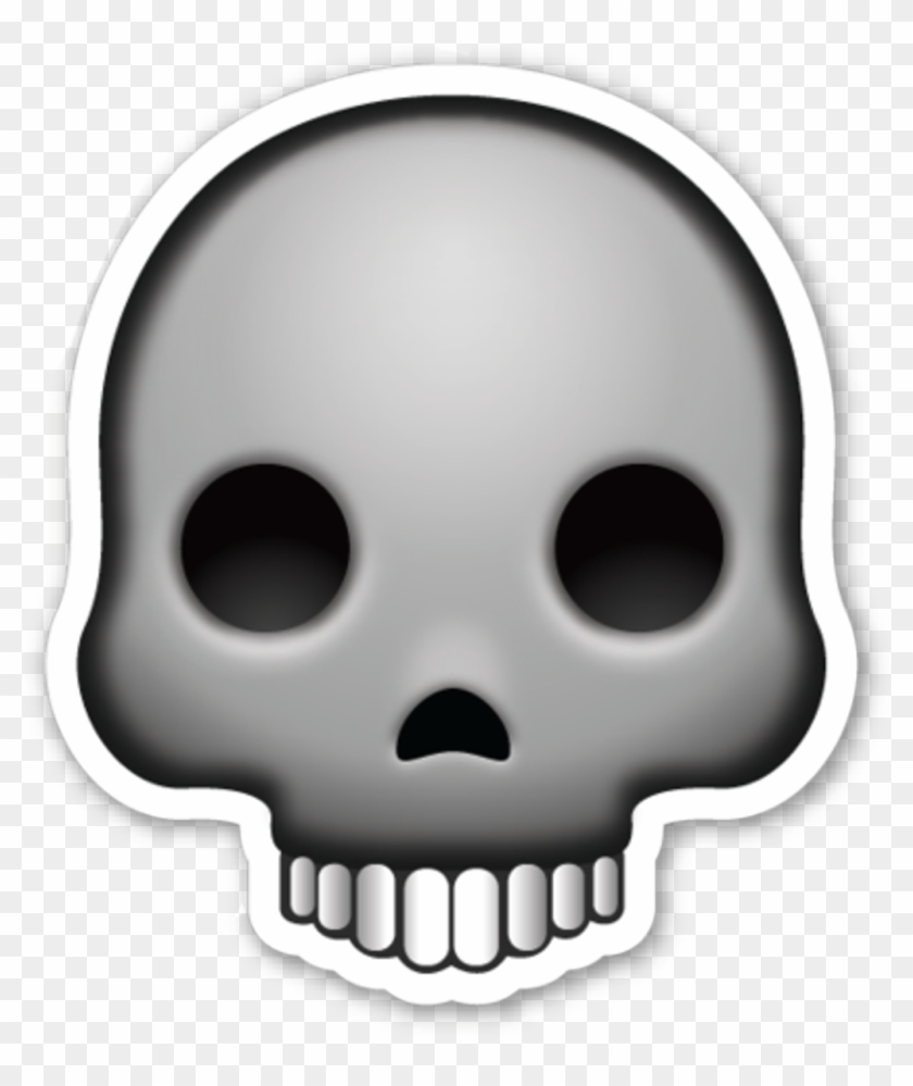 Skull Emoji Transparent Background Clipart
