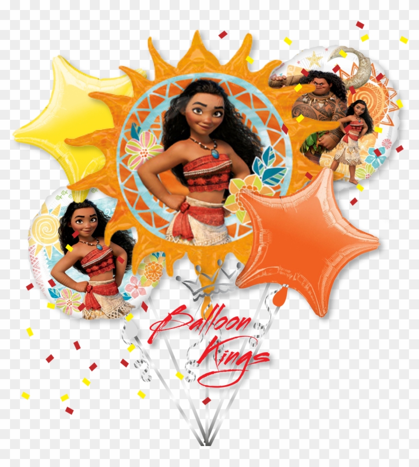 Moana Bouquet - Moana Balloons Clipart